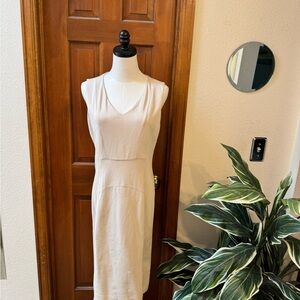Armani Collezioni Ivory Midi Dress